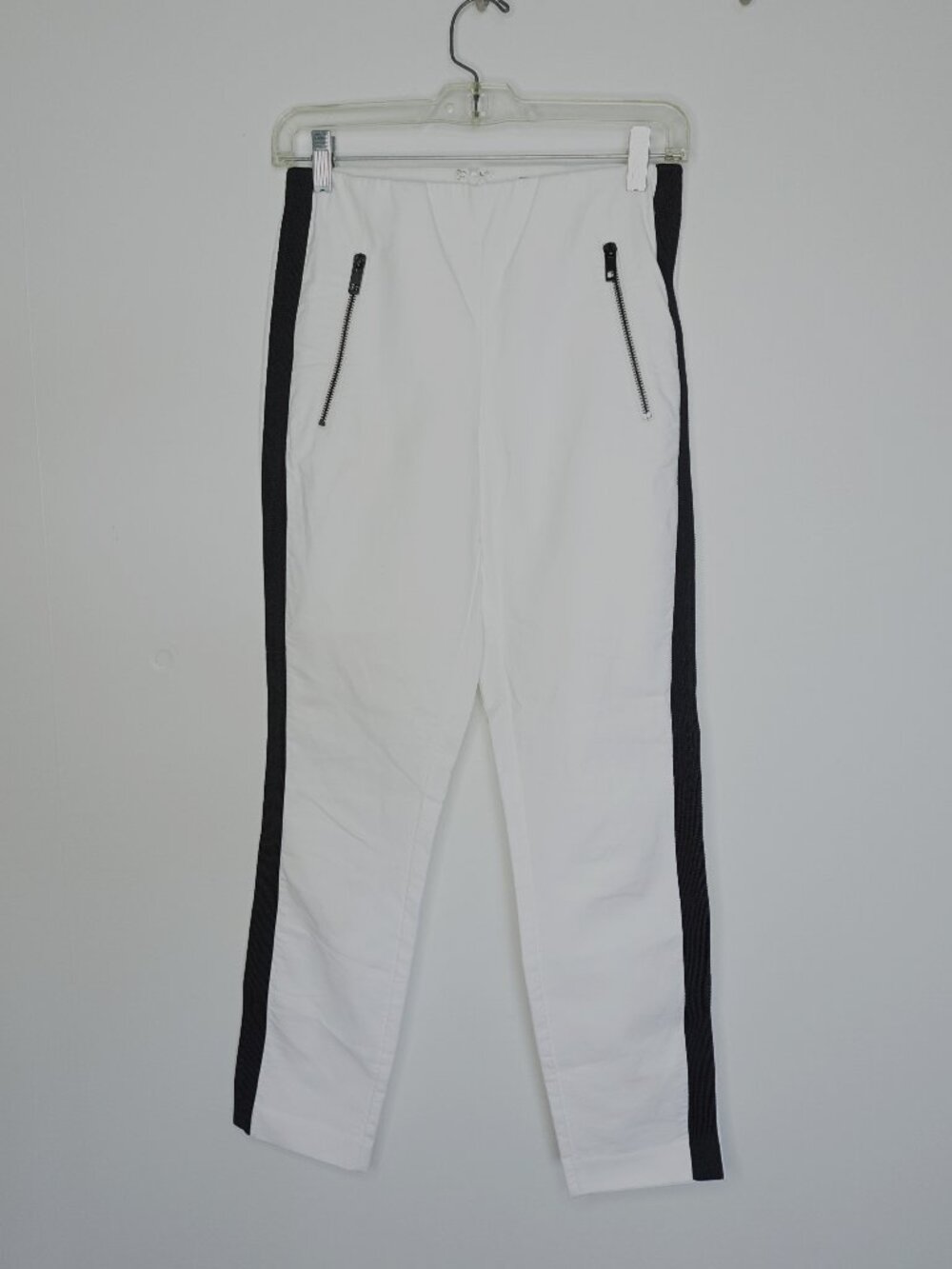 Rag & Bone Simone white pants with black side stripes (size 4)